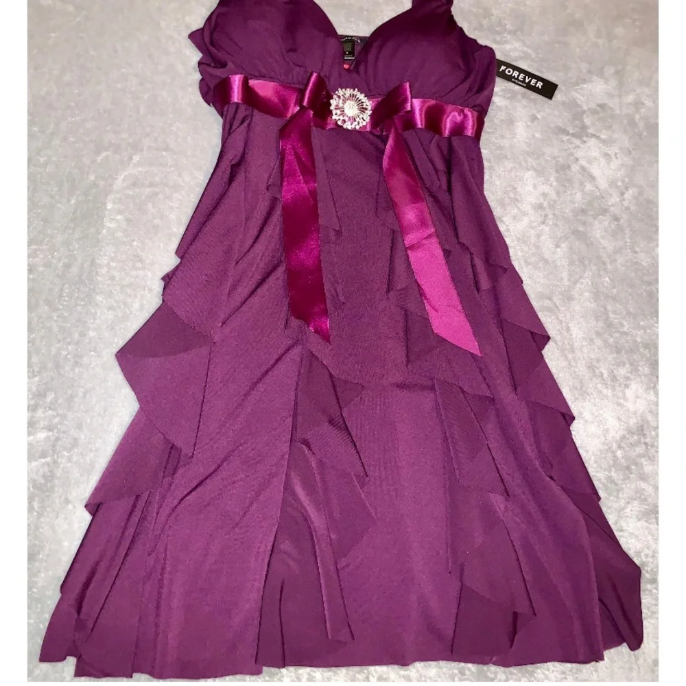 Purple Ruffle Dress - Picture 2 of 2